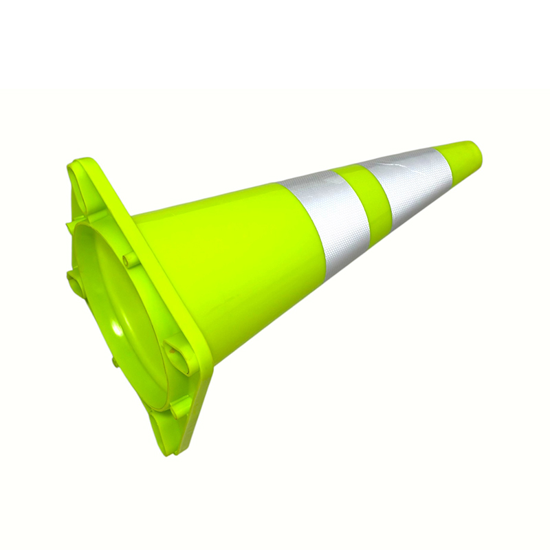 Cono de seguridad vial de PVC de alta elasticidad con base de caucho ponderada opcional para control de carreteras en todo clima y aislamiento de peligros