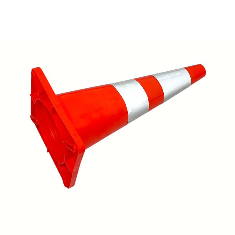 Cono de seguridad vial de PVC de alta elasticidad con base de caucho ponderada opcional para control de carreteras en todo clima y aislamiento de peligros
