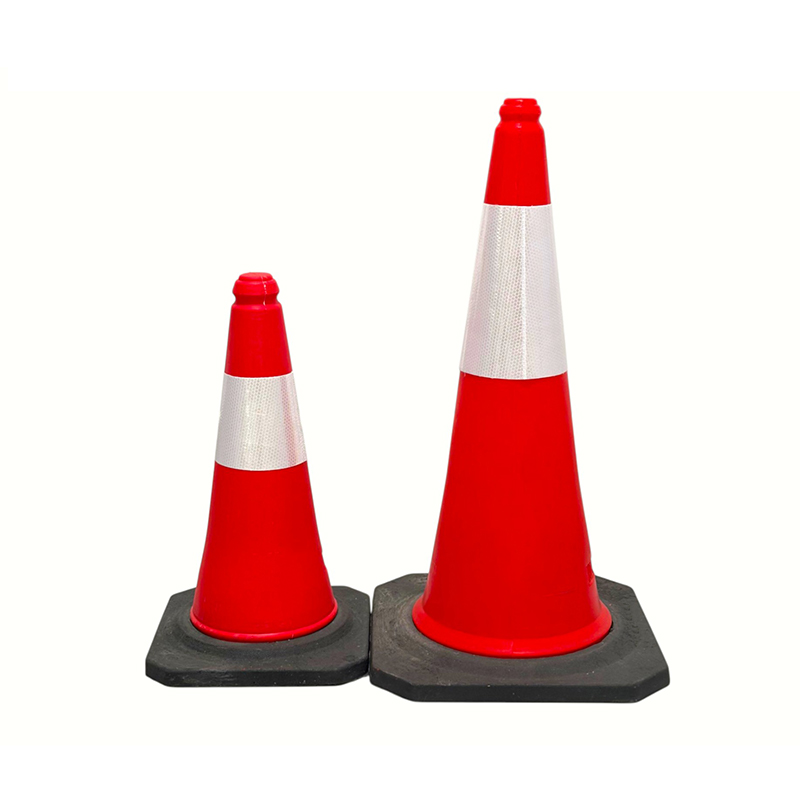 Cono reflectante de seguridad vial de PE de alta visibilidad de 50/75/100 cm para la gestión de carreteras Cono reflectante de seguridad vial de PE de alta visibilidad de 50/75/100 cm para la gestión de carreteras