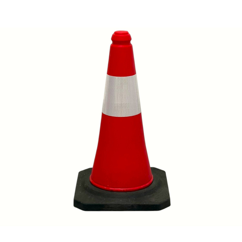 Cono reflectante de seguridad vial de PE de alta visibilidad de 50/75/100 cm para la gestión de carreteras Cono reflectante de seguridad vial de PE de alta visibilidad de 50/75/100 cm para la gestión de carreteras