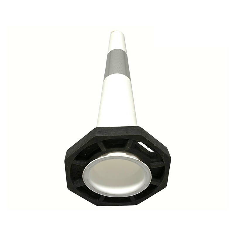 Cono de tráfico de PVC portátil T-TOP de alta flexibilidad para perímetros de construcción