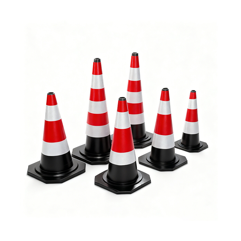Cono de tráfico de caucho industrial de alta resistencia de varios tamaños para una solución rentable de seguridad vial Cono de tráfico de caucho industrial de alta resistencia de varios tamaños para una solución rentable de seguridad vial