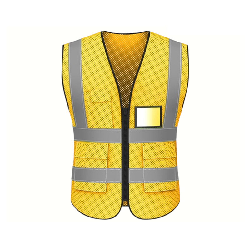 Chaleco de seguridad multifuncional ligero, transpirable y de alta visibilidad certificado por Ansi En Iso 20471