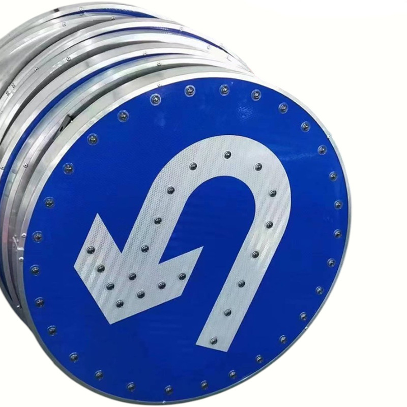 Placa de aluminio resistente a la corrosión Señales de tráfico reflectantes que cumplen con las normas internacionales de seguridad vial