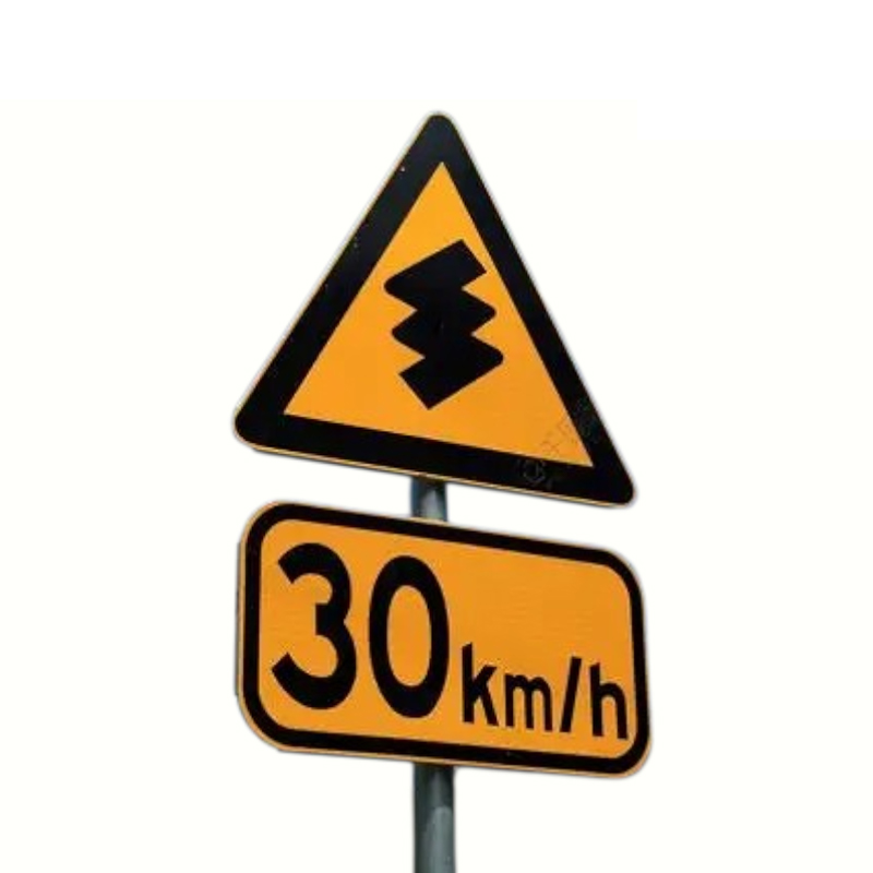 Placa de aluminio resistente a la corrosión Señales de tráfico reflectantes que cumplen con las normas internacionales de seguridad vial