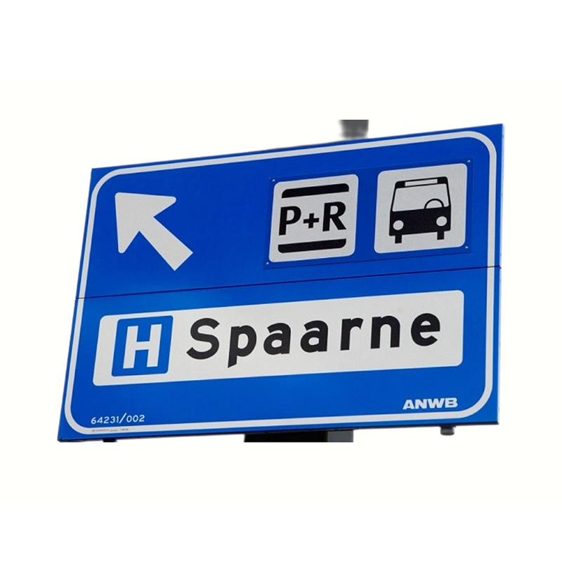 Placa de aluminio resistente a la corrosión Señales de tráfico reflectantes que cumplen con las normas internacionales de seguridad vial