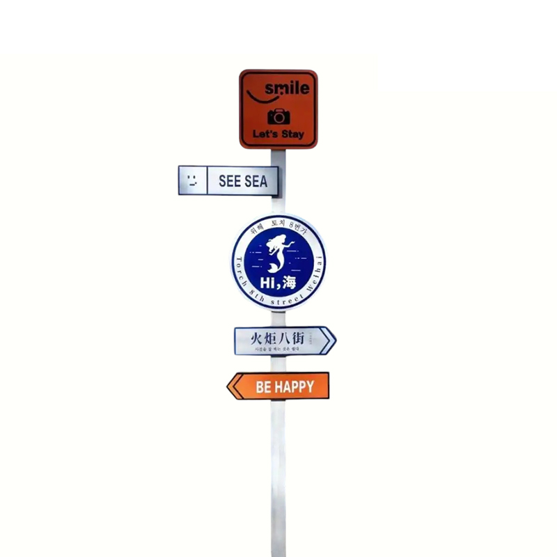 Placa de aluminio resistente a la corrosión Señales de tráfico reflectantes que cumplen con las normas internacionales de seguridad vial