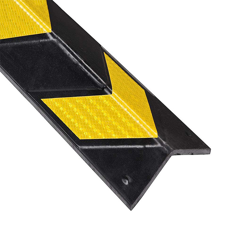 Protectores de esquinas de caucho industriales reflectantes de alta resistencia con diseño de ángulo recto de 90 grados